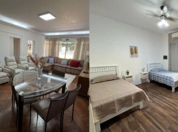 Ambientes da casa de repouso na Zona Oeste de São Paulo